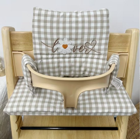 Stoelverkleiner bloem - kussenset bloem - stoelverkleiner voor stokke tripp trapp - kinderstoel verkleiner - stoel kussen