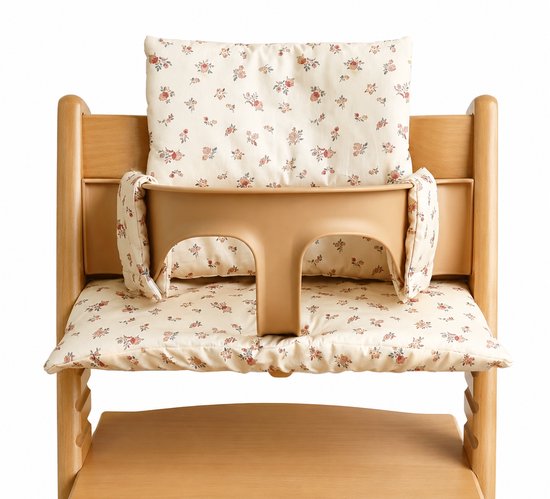 Stoelverkleiner bloemenprint - stoelverkleiner voor kinderstoel - stoelkussen - geschikt voor stokke - stoelverkleiner kinderstoel - zitkussen