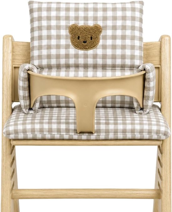 Stoelverkleiner - Comfortabele Zitting voor Kinderstoe - wasbaar, stoelkussen voor kinderen - met klittenbandsluiting bevestigd - stoel kussen - comfortabele bekleding - voor stokke tripp trapp
