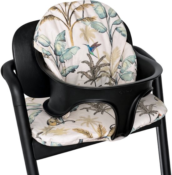 Stoelverkleiner - Geschikt voor Cybex Lemo Kussenset - Kinderstoel Verkleiner - Perfecte Pasvorm - 3 Delig - Extra dik - Geplastificeerd - Jungle