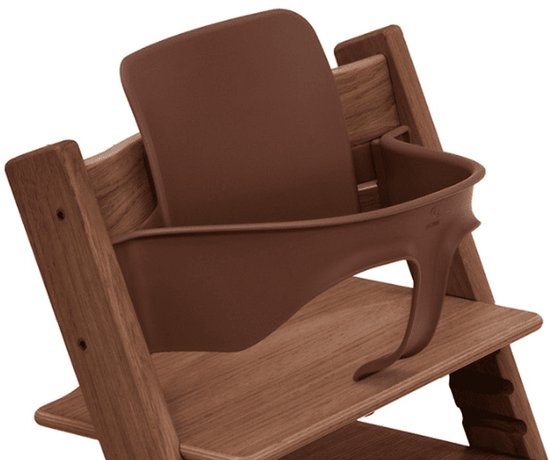 Stoelverkleiner voor Stokke Tripp Trapp – Babyset - Rugleuning & Beugel – Bruin