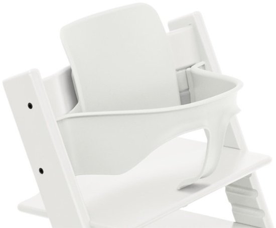 Stoelverkleiner voor Stokke Tripp Trapp – Babyset - Rugleuning & Beugel – Wit