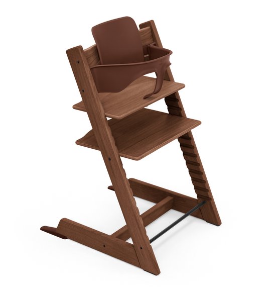 Stokke Bundel Tripp Trapp-kinderstoel Warm Brown + Babyset Warm Brown van Merkloos
