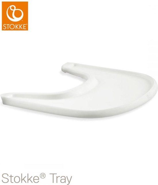 Stokke Dienblad, WIt - Compatibel met babyset Tripp Trapp - Handig in gebruik en schoon - Gemaakt van BPA-vrij plastic - Geschikt voor peuters van 6-36 maanden van Stokke