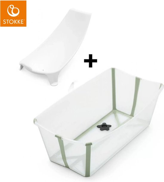 Stokke® Flexi Bath® Bundel - Transparent Green van Merkloos
