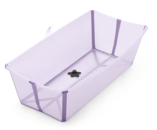 Stokke Flexi Bath X-Large, Lavender - Ruim opvouwbaar babybadje - Lichtgewicht en gemakkelijk op te bergen - Handig voorthuis of op reis - Geschikt voor kinderen van 0-6 jaar van Stokke