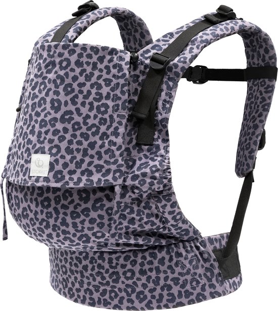 Stokke Limas Carrier Flex, Leopard Lilac - 2023-versie (OCS) - Babydrager met gesp - Drie draagopties - Veilig voor baby's van 1 maand/ 4 kg tot 20 kg van Merkloos