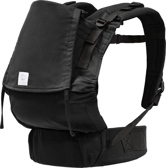 Stokke Limas Carrier Flex, Zwart - 2023-versie (OCS) - Babydrager met volledige gesp - Drie draagopties - Veilig voor baby's van 1 maand/4 kg tot 20 kg van Stokke