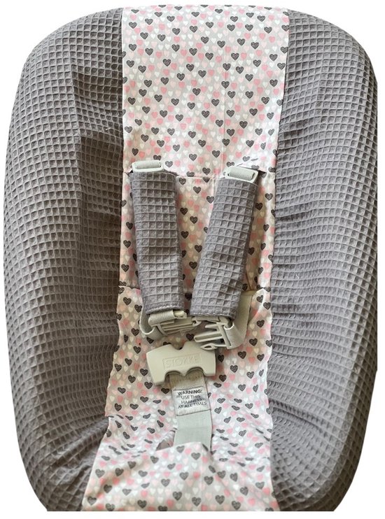 Stokke newborn hoes antraciet hartjes van Stokke