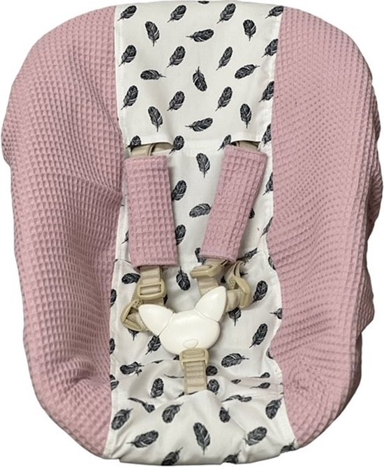 stokke newborn hoes oud roze grote veertjes van Stokke