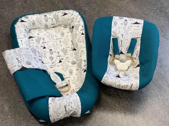 stokke newborn hoes petrol tipi tentje van Stokke