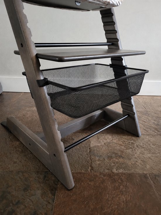 Stokke Tripp Trapp Adapter voor IKEA Trofast Metalen Draadmand - Zwart van Merkloos