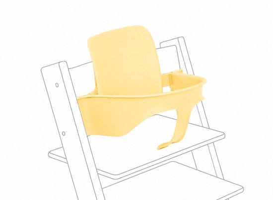 Stokke Tripp Trapp Baby Set2, Lemon Yellow - Maak van de Tripp Trapp-stoel een kinderstoel - Afneembare zitting voor 6-36 maanden - Past bij Tripp Trapp-modellen van na mei 2006