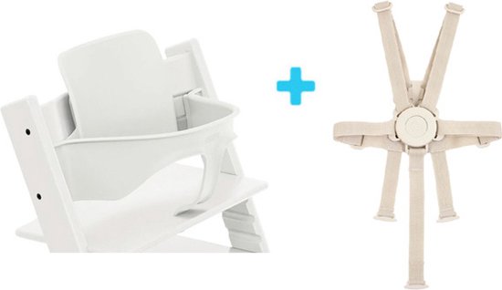 Stokke Tripp Trapp - Bundel - Babyset² en Harness² - Wit van Stokke