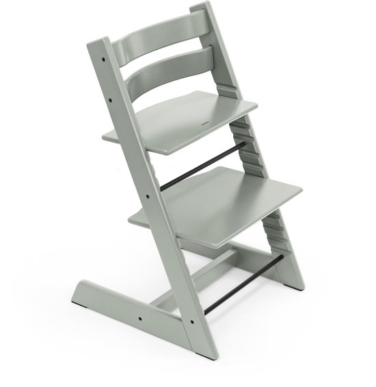 Stokke Tripp Trapp bundel Glacier Green/grijsgroen | Newborn wit/grijs | Kussenset Nordic Grey van Merkloos