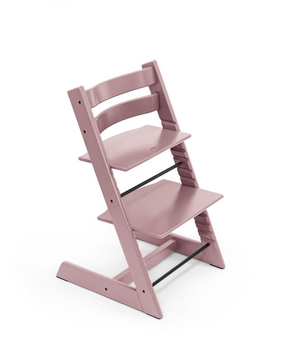 Stokke Tripp Trapp bundel Heather Mauve/lila | Babyset Heather Mauve | Newbornset zwart/antraciet | Tray White | Kussenset Stars Multi