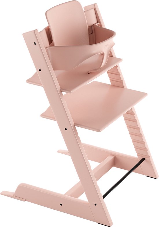 Stokke Tripp Trapp Kinderstoel met Babyset - Serene Pink van Merkloos