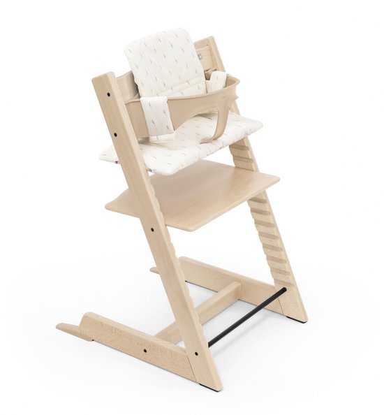 Stokke Tripp Trapp kinderstoel (Natural) met kussen OCS (Wheat Cream) - Inclusief Tripp Trapp stoel, babyset 2 voor kinderen van 6-36 maanden van Stokke