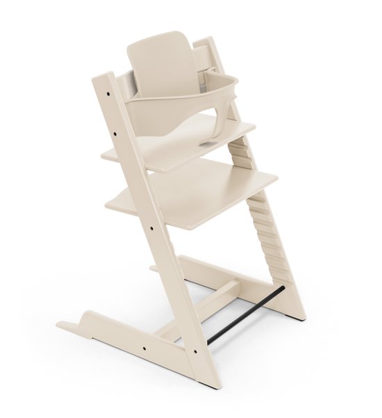 Stokke Tripp Trapp-kinderstoel Vanilla White, inclusief babyset Vanilla White voor kinderen van 6-36 maanden van Merkloos