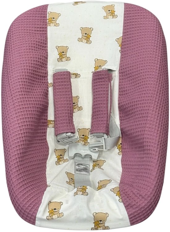 Stokke Tripp Trapp Newborn hoes Mauve teddy beer van Merkloos