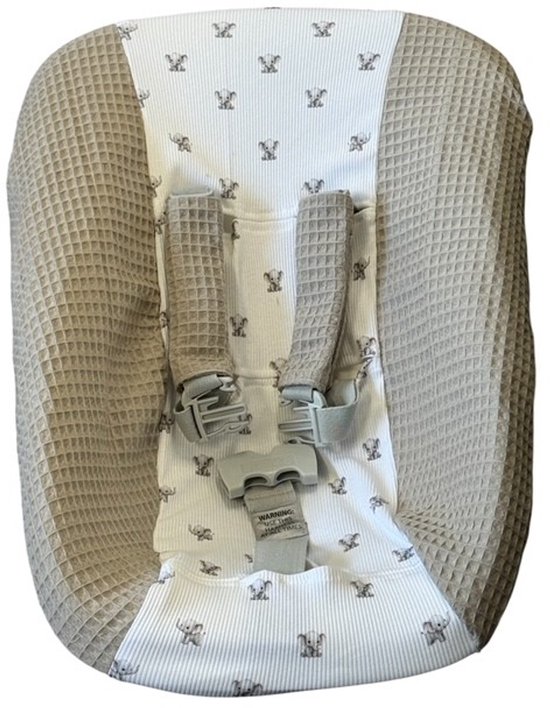 Stokke Tripp Trapp newborn hoes zand kleur rib olifantjes