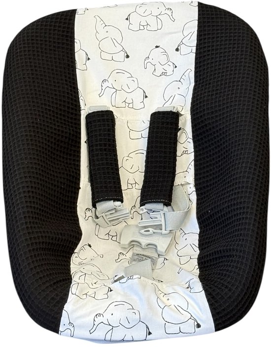 Stokke Tripp Trapp newborn hoes Zwart olifant
