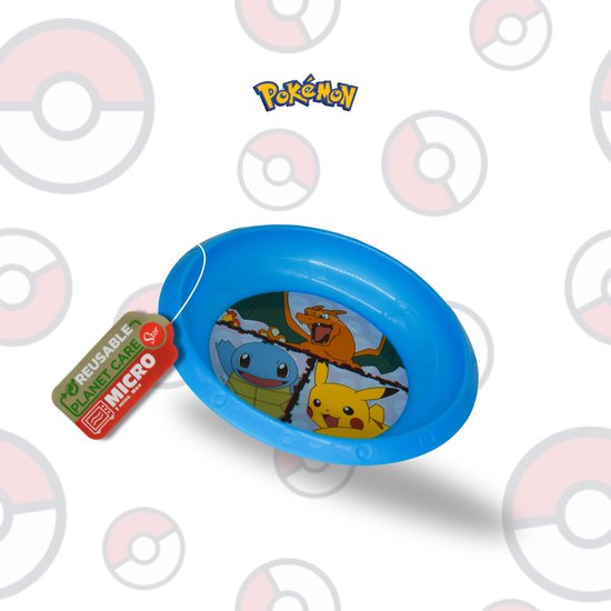 Stor Pokémon kinderservies Bord 17 cm - Magnetronbestendig en Handig voor Grote Maaltijden van Stor 