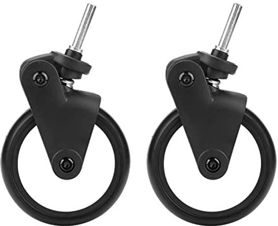 Store_7 - Rubberen Wielen - Reservewielen voor Kinderwagen - 360 Graden Rotatie - 13 cm - Voorwielen - Universeel en Licht in Gebruik - Geschikt vo... van Merkloos