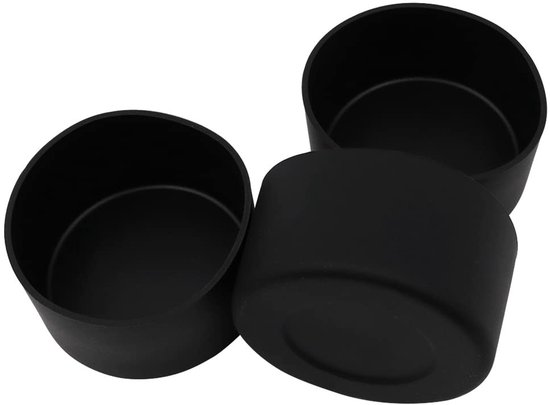 Store_9 - Siliconen hoes voor glazen spuitfles - Waterfles beschermer - Zwart - Wasbaar - Herbruikbaar - Geschikt voor 12 tot 24 oz flessen
