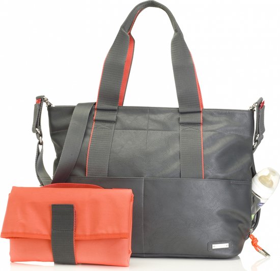 Storksak Luiertas Eden 43x34x15cm - Grijs van Storksak