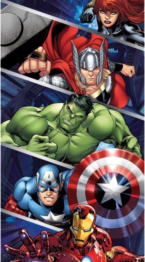 Strandlaken Avengers, 70x140cm van Marvel