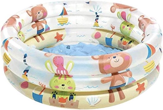 STRANDMAATJES BABYZWEMBAD MET 3 RINGEN van Intex