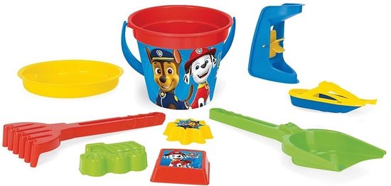 Strandspeelgoed Paw Patrol - Strandemmer - Strandschep - 9 Delig van Paw Patrol