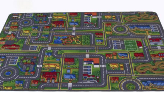 Stratenplan Verkeerskleed 140 x 200 cm van Pericles
