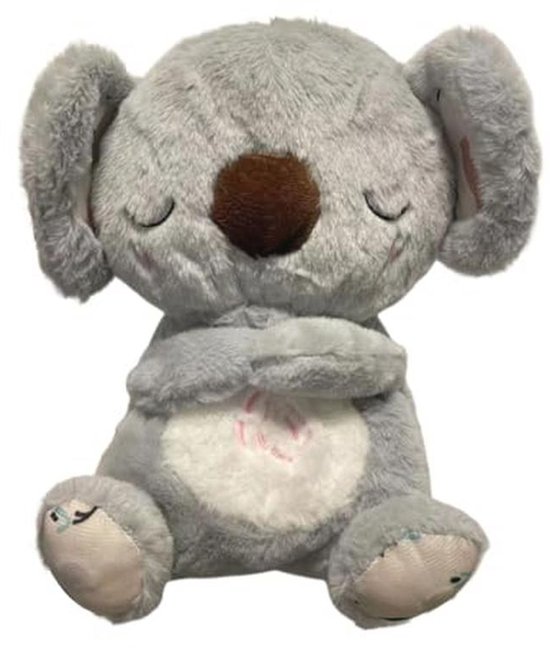 Stressverlichtend Koala Speelgoed voor Volwassenen en Kinderen - Ademhalende Slaapmaatje met Muziek van Merkloos