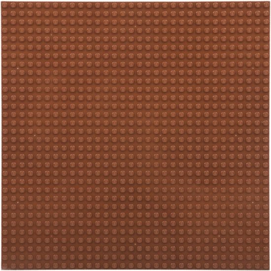 Strictly BRIKS LBP32BR Bouwplaat 32x32 Bruin van Strict