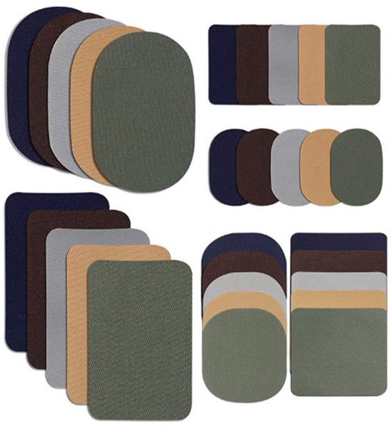 Strijkbare reparatiepatches voor textiel, naaibenodigdheden, 30 stuks per verpakking van Merkloos