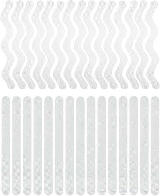 Strips Antislip Bad - Douche Stickers - Veiligheid Vergroten - Zelfklevend Ontwerp - 30 Stuks - Transparant