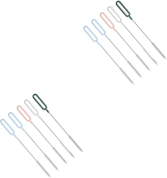 Stro Borstels - Schoonmaakborstels Rietjes - Flessen Reinigen - Dun Ontwerp - 23 cm - Willekeurig