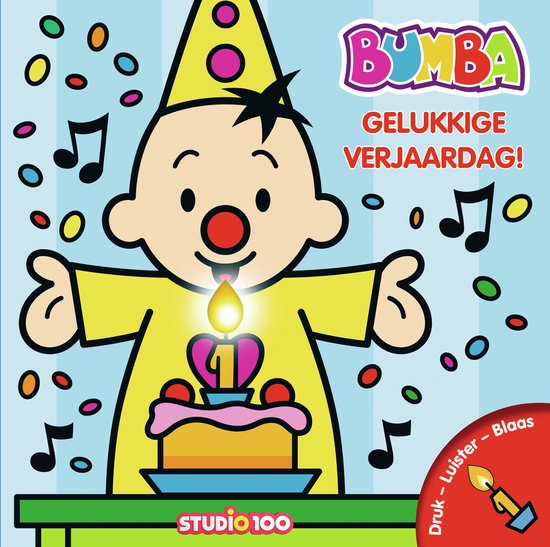 Studio 100 Kartonboek Bumba Gelukkige Verjaardag 16 Cm Karton van Studio 100