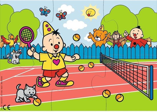 Studio 100 Legpuzzel Bumba Tennis 34 Cm Karton Blauw 6 Stuks van Studio 100