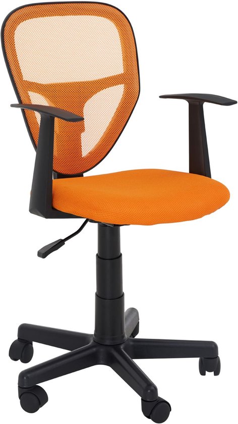STUDIO-draaistoel voor kinderen met armleuningen - Oranje