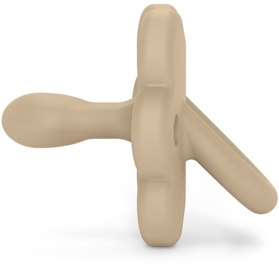 Suavinex Colour Esssence SX Pro Fopspeen Symmetrisch - 0-6Mnd - Silicone - Beige van Merkloos