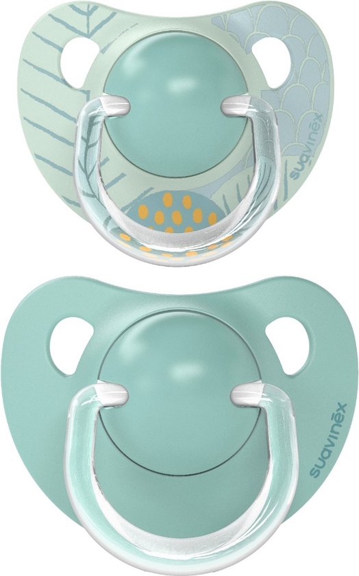Suavinex Dreams Flat Duo Blue 18m+ 2 stuks Silicone Fopspenen SXSDA3083263 van Merkloos