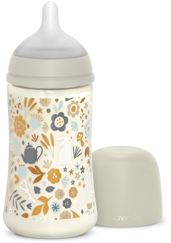 Suavinex Wonderland SX Pro Fles - Medium Flow - 270ml - Beige