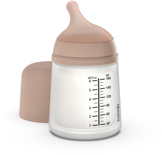 Suavinex Zero Zero Anti-Koliek Fles Borstvoeding - One Size - 180ml - Medium