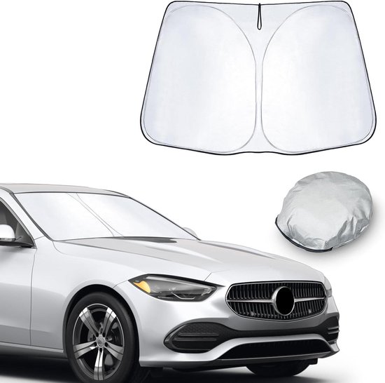 Sun Protection Covers Windscreen Sunshade Windshield Car Sun Visor Accessories - Compatible with Mercedes C-Class W205 2016-2021/C-Class W206 2022-2024 van Jasni