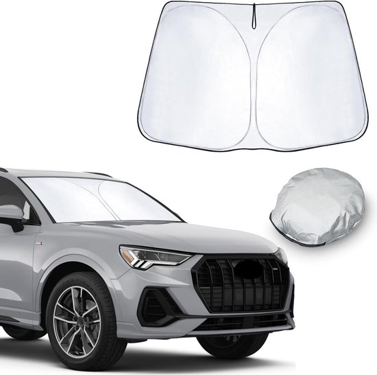 Sun Protection Windshield Sunshade Sound Wall Car Sun Visor Covers for Audi Q3 8U 2013-2023 2024 F3 Accessories van Merkloos