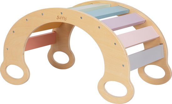Sunny Marlie Rocker Pastel - Klimboog - Montessori Speelgoed - Multiplex - 3 tot 6 jaar van Sunny.