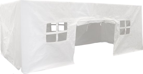 Sunny Nova Tafeltent Crème - Speeltent met ramen en deur van 100% katoen - Duurzaam en veilig speelplezier van Sunny.